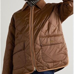 BARBOUR RYHOPE QUILTED JACKET Brown size 8